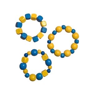 Handmade bracelets (blue & yellow 💛💙)